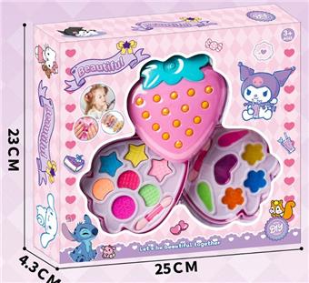 Two layer strawberry shaped children's makeup   ITEM NO.： W060080