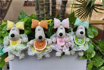 Headmaster Dog Plush Keychain Doll   ITEM NO.： W048257