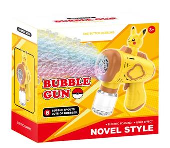 8-hole Pikachu automatic bubble machine with lighting   ITEM NO.： W055752