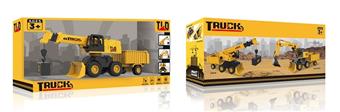 1: 16 inertia four-wheel crane with bucket (with sound)   ITEM NO.： W047393