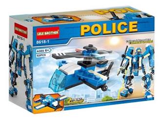 Police Series - Investigation Helicopter 52pcs   ITEM NO.： W046137