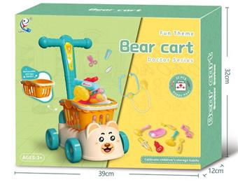 Cute Bear Cart+Medical Equipment Set   ITEM NO.： W048865