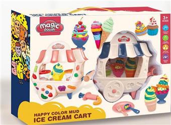 Ice cream cart clay set   ITEM NO.： W052167