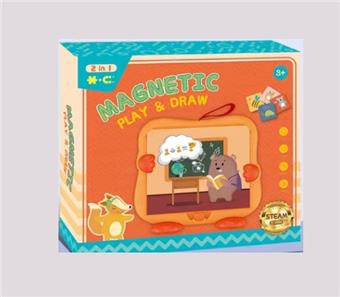 Numbers English magnetic puzzle writing board   ITEM NO.： W056731