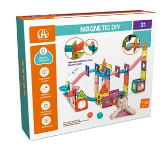 7.5CM track ball magnetic building blocks 118PCS   ITEM NO.： W046516