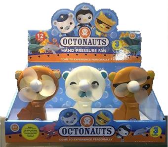 Cute animal hand press fan (12pcs/box)   ITEM NO.： W042123