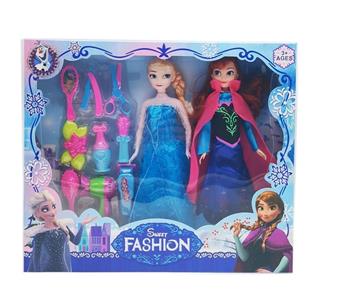 11.5-inch physical active hand Frozen Double Barbie with scissors and vacuum formed accessories   ITEM NO.： W055508