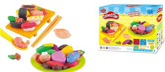 Sushi Seafood Set with Smart Fun Color Mud   ITEM NO.： W053435