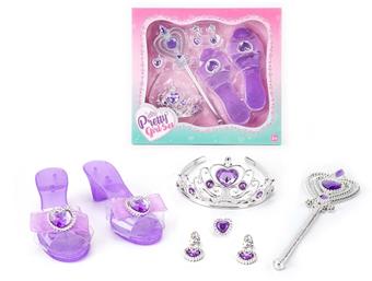 Princess Fairy Stick Electroplating Jewelry Set   ITEM NO.： W057782