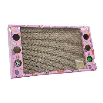 Colorful box wave cat scratch board nest   ITEM NO.： W062257