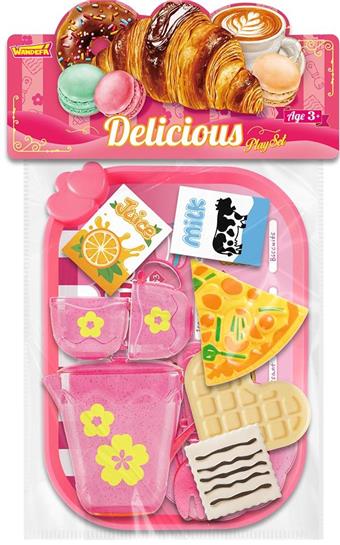 PVC card head bag tableware kitchen play house (can be mixed color and style)   ITEM NO.： W055409