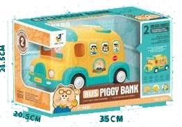 Bus piggy bank lights and music   ITEM NO.： W051077