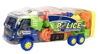Dynamic police car puzzle building blocks   ITEM NO.： W046115