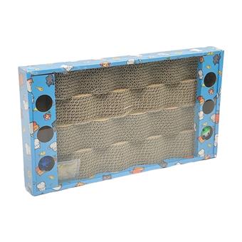 Colorful box wave cat scratch board nest   ITEM NO.： W062259