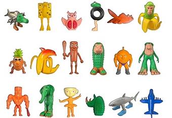 Shan Hai Jing Wooden Stick Doll 18 pieces OPP bag   ITEM NO.： W055663