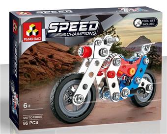 Assemble metal firefighting motorcycle   ITEM NO.： W042485