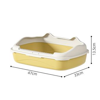 Pet supplies side opening cat litter box - large size   ITEM NO.： W062200