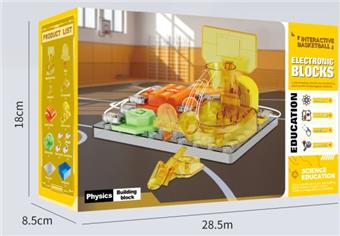 Interactive basketball circuit building block toy   ITEM NO.： W062084