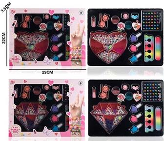Peach Heart Diamond Letter Little Rice Bead Makeup Set   ITEM NO.： W058964