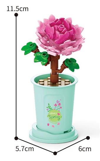 Guyu Peony 51PCS Micro Particle Building Blocks   ITEM NO.： W044883