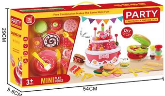 Family Cake Pastry Clay Set   ITEM NO.： W052192