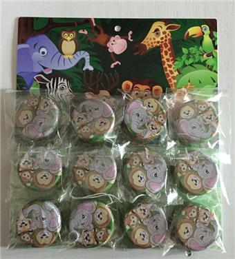 12 pieces of animal yo yo balls   ITEM NO.： W048015