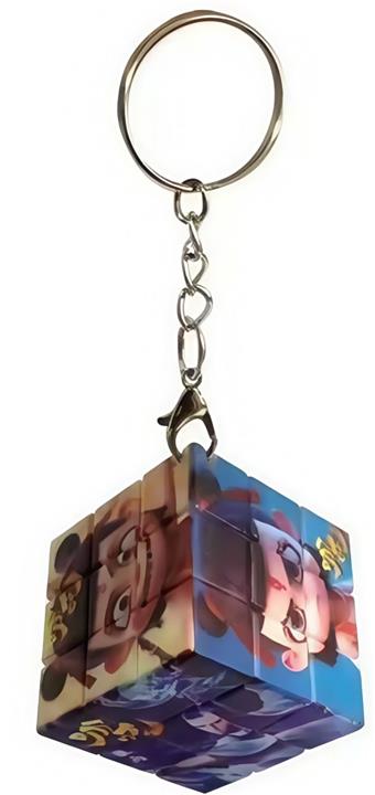 Nezha Rubik's Cube Keychain   ITEM NO.： W048475