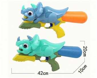 Triangle Dragon Pneumatic Water Gun Green Blue 2 Colors   ITEM NO.： W067180