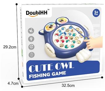 Owl Fishing Plate   ITEM NO.： W062909