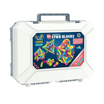 DIY Early Education Magnetic Rod 136pcs   ITEM NO.： W047479