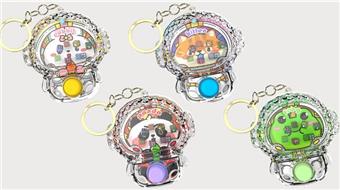 Space animal keychains (24PCS)   ITEM NO.： W048331