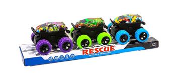 Dual inertia off-road tin car   ITEM NO.： W046990