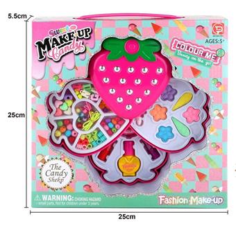 Factory version strawberry three-layer bead+cosmetics   ITEM NO.： W058307