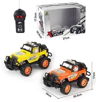2-way remote control Jeep off-road open top racing car   ITEM NO.： W060518