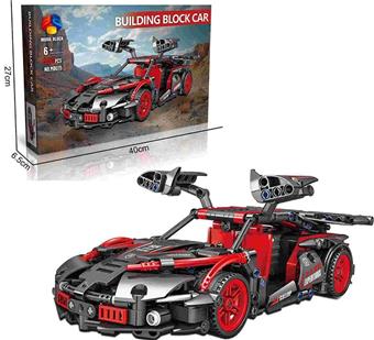 AB Original Package DIY Puzzle Assembly Building Blocks Particle New Technology Power Vehicle (525PCS)   ITEM NO.： W046326