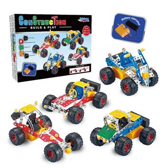Electric metal assembled toys (four mixed versions)   ITEM NO.： W042317