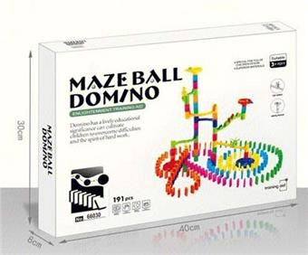 Domino Ball Track Building Blocks 191pcs   ITEM NO.： W046453