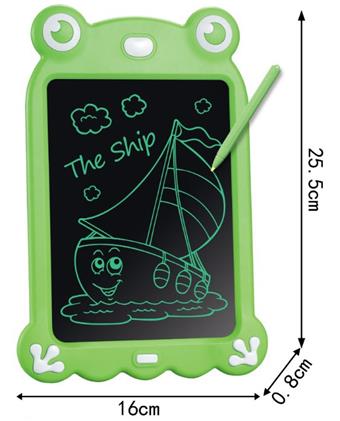 LCD Writing Board Color Frog 8.5-inch (Comes with battery and screwdriver)   ITEM NO.： W056592