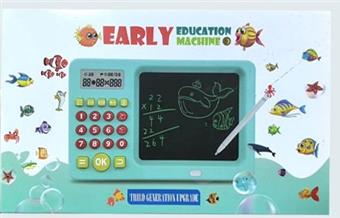 Pink - Math Training Machine Calculator&LCD Picture Pad Writing Pad 2-in-1 English version IC (including lithium battery 10300)   ITEM NO.： W056504