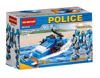 Police Series - Escort Armed Boat 49pcs   ITEM NO.： W046130