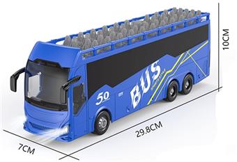 1: 24 27 MHz 5-way remote control light double decker bus   ITEM NO.： W060771