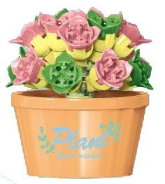 Cream Yellow Peach 54PCS Low Price Impulse Version - Micro Particle Building Blocks   ITEM NO.： W044697