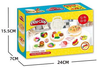 DIY Pizza Burger Machine Clay Set   ITEM NO.： W053823