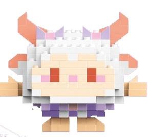 203PCS low-priced impulse version of Little Sheep - Micro Particle Building Blocks   ITEM NO.： W044829
