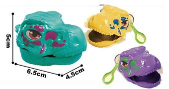Keychain skeleton dinosaur head (with sound and light) 3 colors (12 pieces)   ITEM NO.： W048763