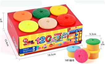12 color peach blossom cup clay set, 12 color 30g ≈ 360g   ITEM NO.： W052987