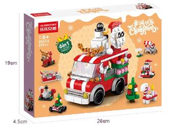 Christmas sale car building blocks 273PCS   ITEM NO.： W044408