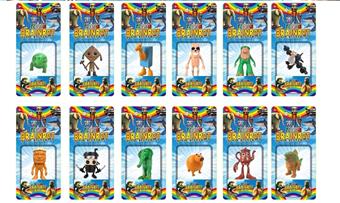 Shanhaijing wooden stick figurine single card set/12 styles   ITEM NO.： W055624