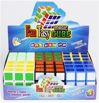 Third order heat transfer printing cube (mixed red, yellow, green, blue, and black colors) 6PCS/box   ITEM NO.： W042742