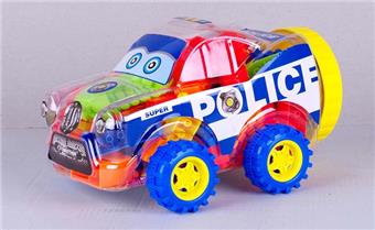 Vintage police car multi-color mixed weighing 200g (approximately 50-60PCS)   ITEM NO.： W045449